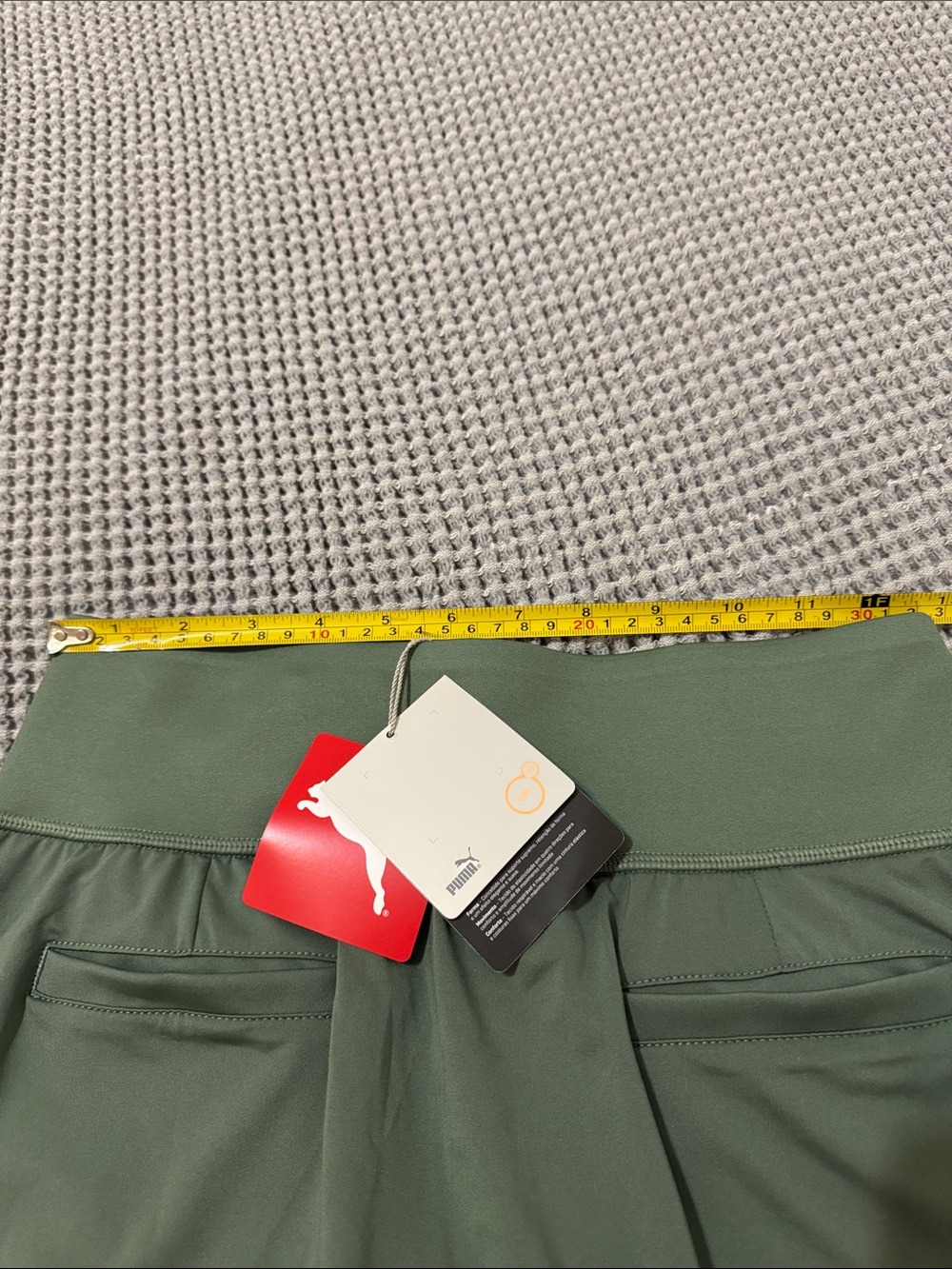 NWT Puma Olive Green Athletic PWRSHAPE Skort with pockets - Picture 5 of 6